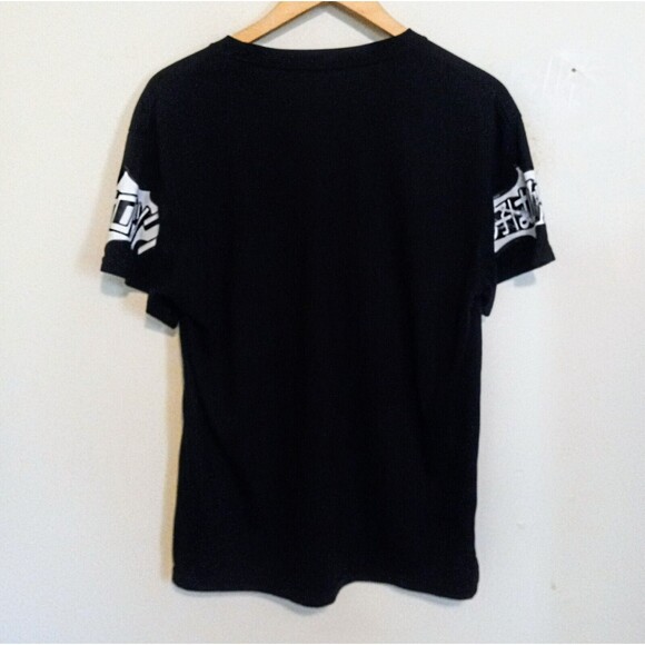 Weekend Warrior Anime Graphic Shirt-Large-Short Sleeve-Black & White-Crewneck - Picture 4 of 7